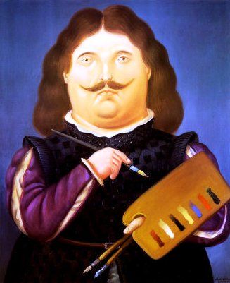 Obras de Fernando Botero por primera vez en China - fernando-botero-portrait-of-velazquez