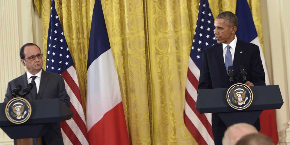Debemos destruir juntos al EI: Obama a Hollande