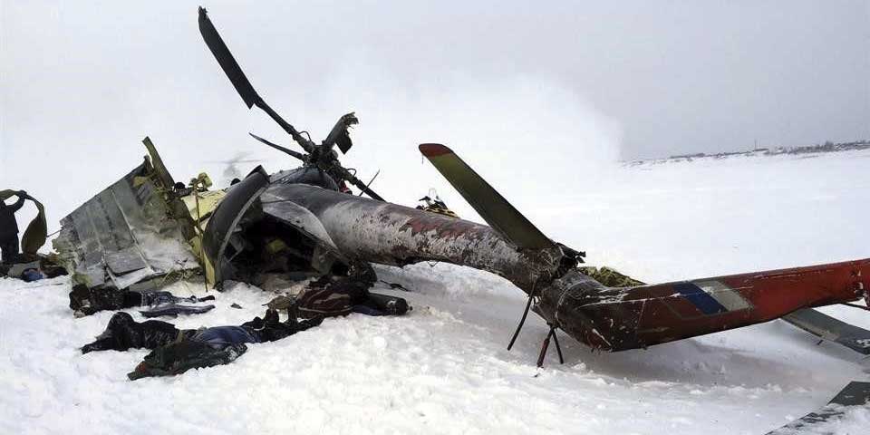 Mueren 10 en caída de helicóptero ruso en Siberia Mueren 10 en caída de helicóptero ruso en Siberia