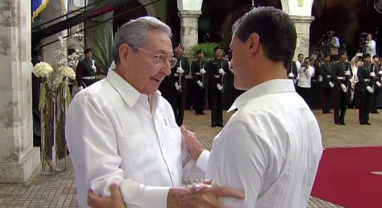 Raúl Castro llega a Mérida