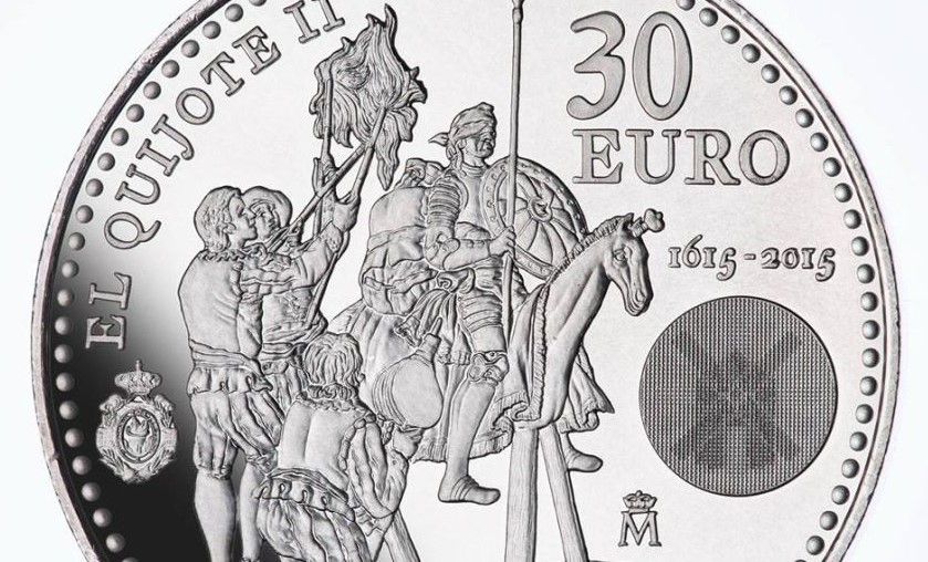 Moneda conmemorativa de la segunda parte de Don Quijote