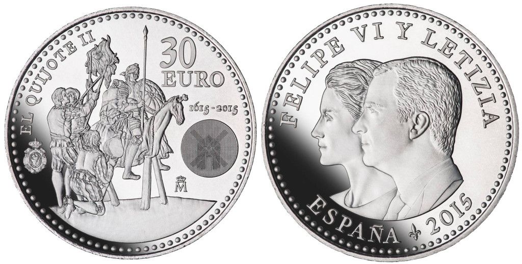 Moneda conmemorativa de la segunda parte de Don Quijote - moneda1-1024x518