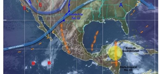 Prevén lluvias en norte y noroeste del país