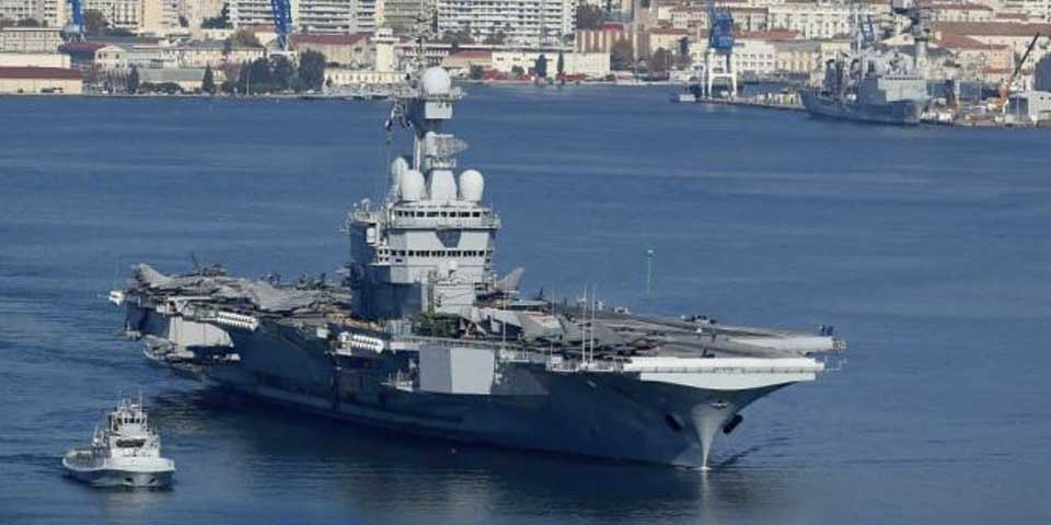 Portaaviones francés parte para enfrentar al EI