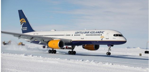 Un Boeing 757 aterriza por primera vez en la Antártida