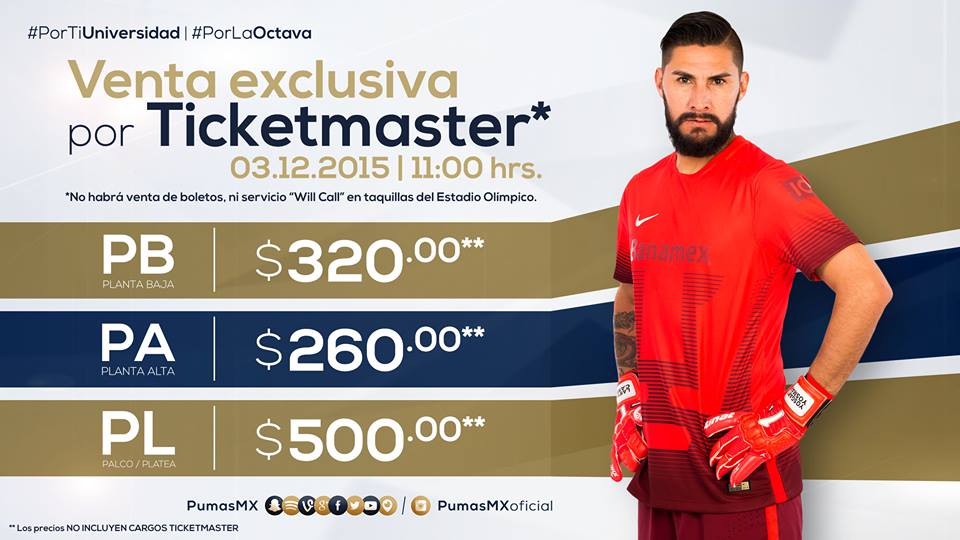 Precios de los boletos para las semifinales América vs Pumas - precios-cu