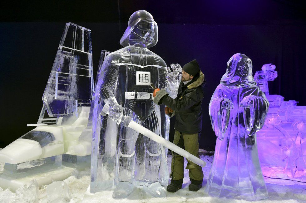 Representan en hielo a personajes de Star Wars - star-wars-hielo-11