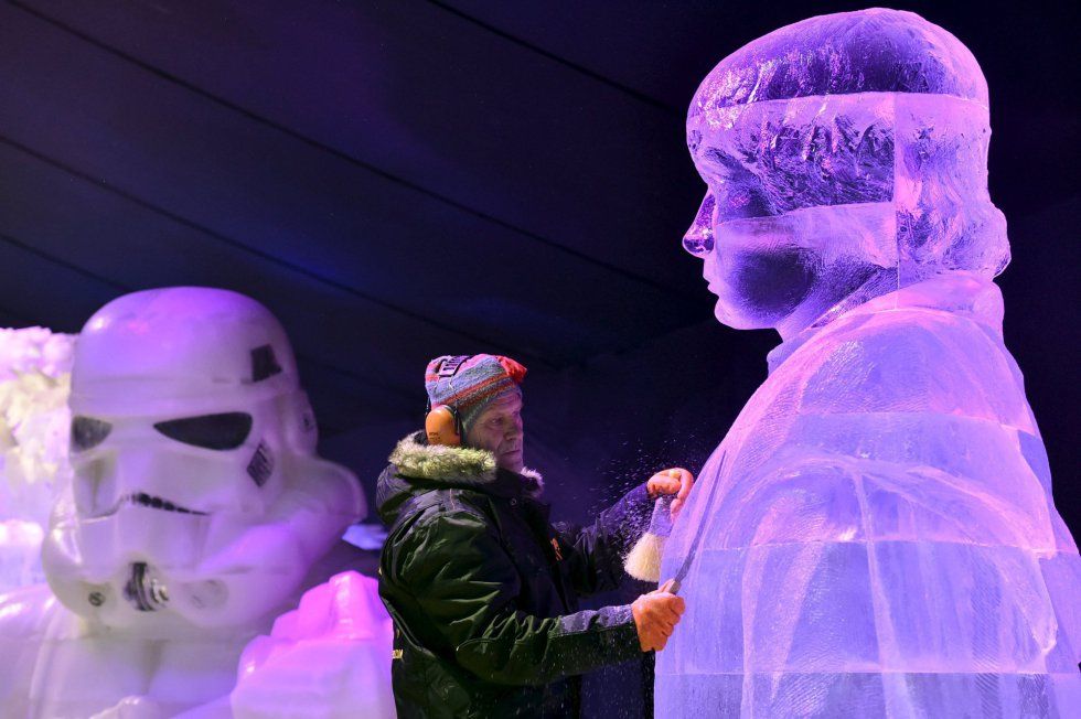 Representan en hielo a personajes de Star Wars - star-wars-hielo-2