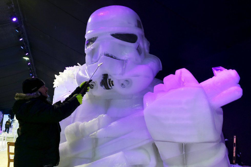 Representan en hielo a personajes de Star Wars - star-wars-hielo-8