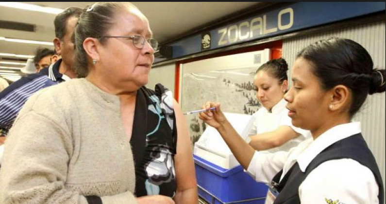 Temporada de fríos intensifica jornada de vacunación en el D.F.