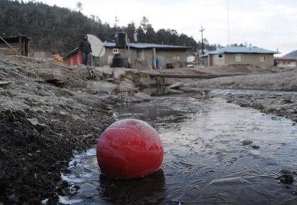 En pleno noviembre La Rosilla, Durango amanece a menos 12 grados