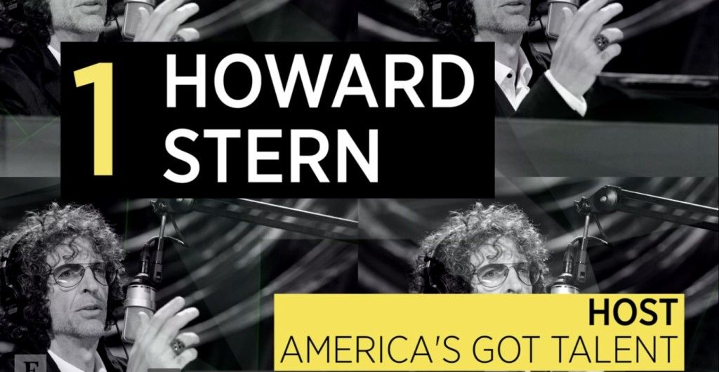 Las 10 personalidades mejor pagadas de la televisión - 1_Howard-Stern-1024x530