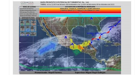 Continuarán las lluvias y frío en el país - 92