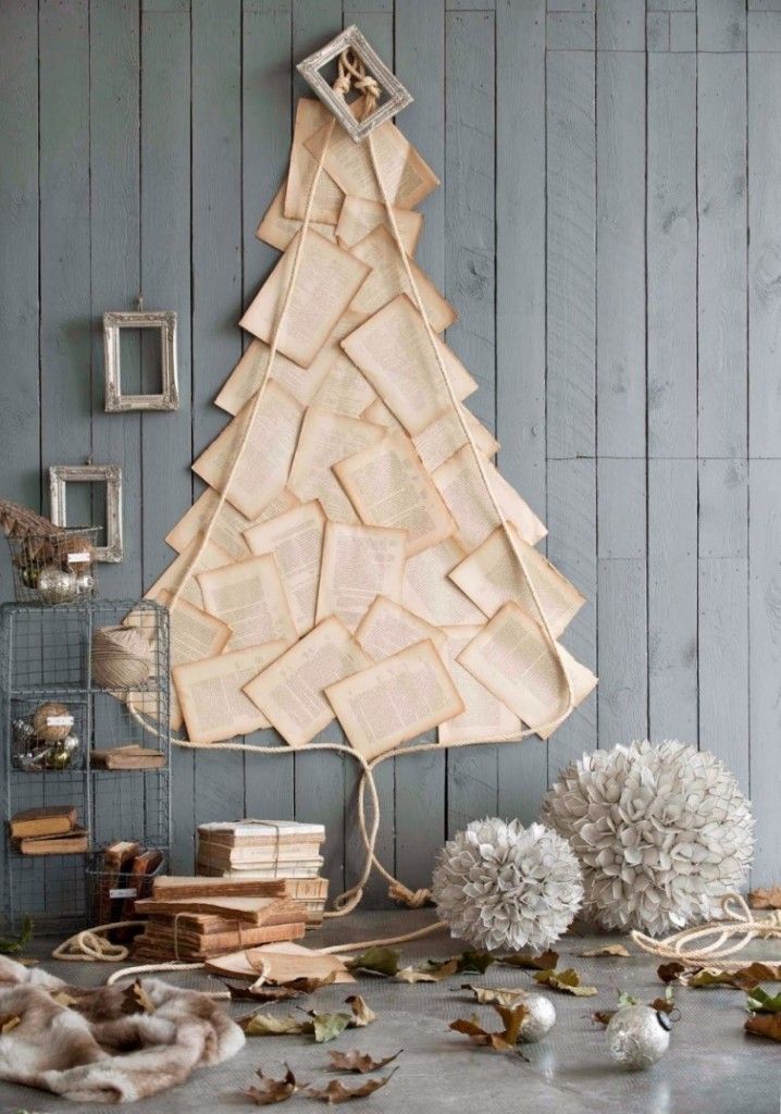 Estas son 30 ideas ingeniosas para árboles de Navidad en poco espacio - Arbol9-718x1024