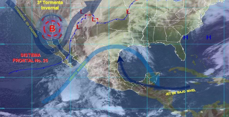 Pronóstico de nevadas en noroeste, norte y noreste del país