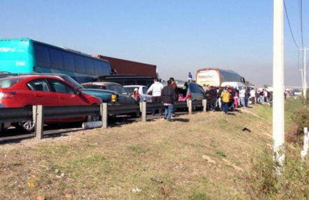 Carambola en Aguascalientes deja 20 heridos Carambola en Aguascalientes deja 20 heridos