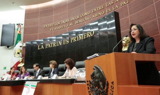 Comparece Norma Piña, candidata a ministra de la SCJN