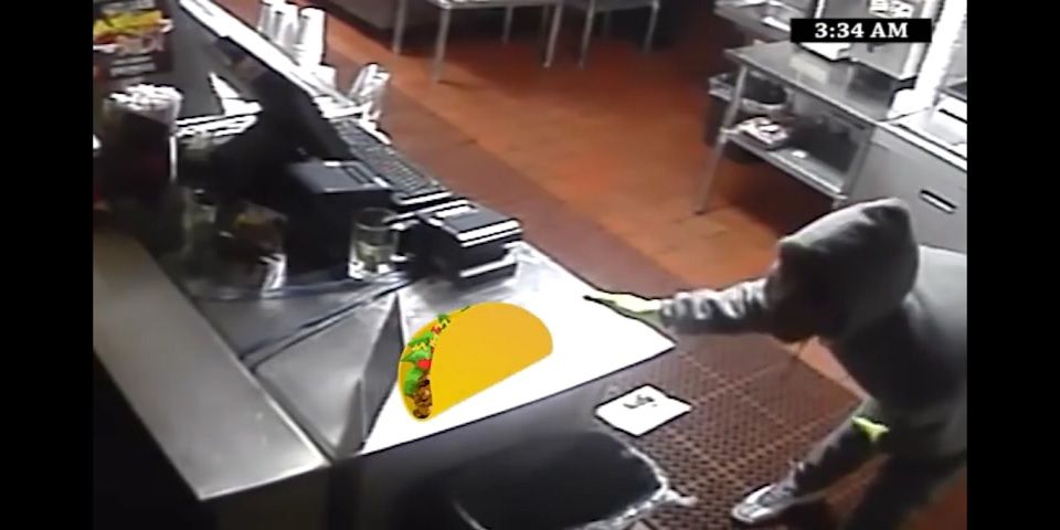 Video: taquería convierte video de un robo en divertido comercial