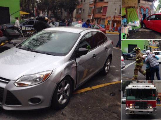 Choque en la colonia Doctores deja dos lesionados - accidente-doctores