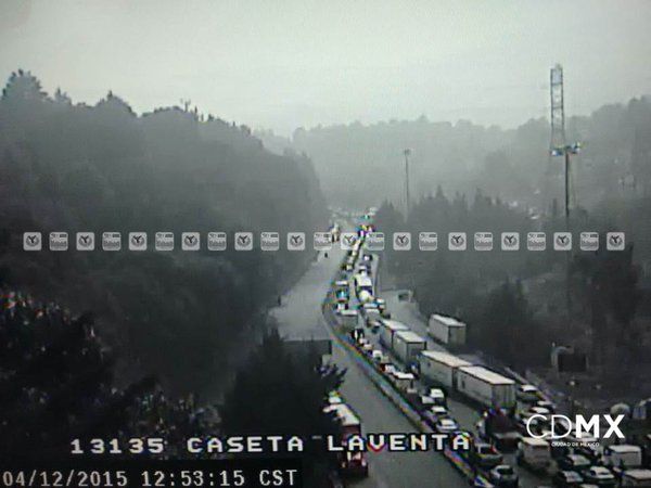 Choque en carretera México-Toluca provoca caos vial - choque-mexico-toluca