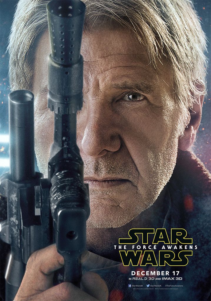 El desorbitante salario de Harrison Ford en 'Star Wars: The Force Awakens' - han-solo-star-wars-poster-717x1024