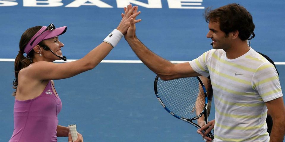 Federer hará pareja con Hingis en Río 2016