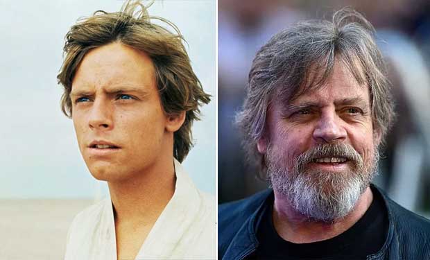 El paso del tiempo en las estrellas de Star Wars - luke-skywalker-mark-hamill
