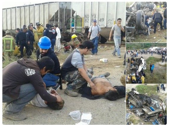 Choque de tren y autobús deja 5 muertos en Sinaloa - nnn