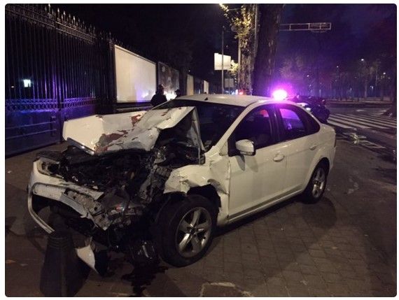 Choque en Reforma y Gandhi por exceso de velocidad - urielms11