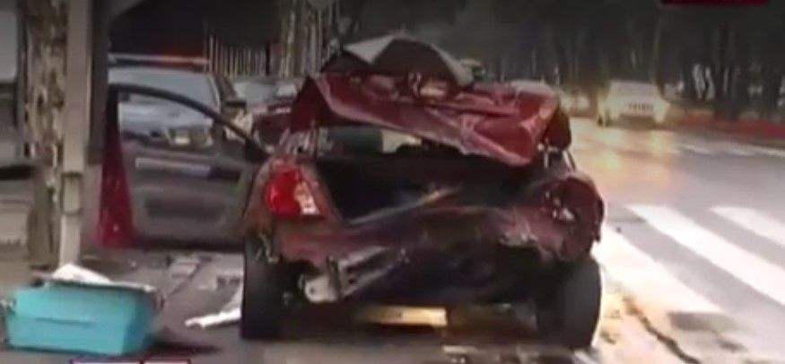 Choque en Reforma y Gandhi por exceso de velocidad - uuu2