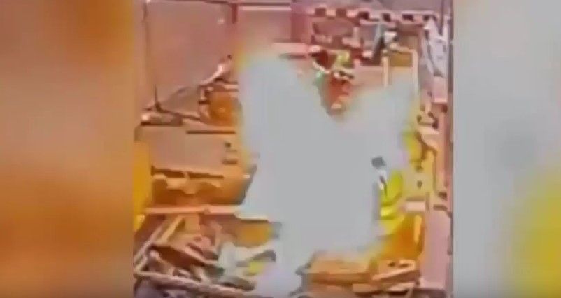 Video: trabajadores salieron vivos tras explosivo accidente