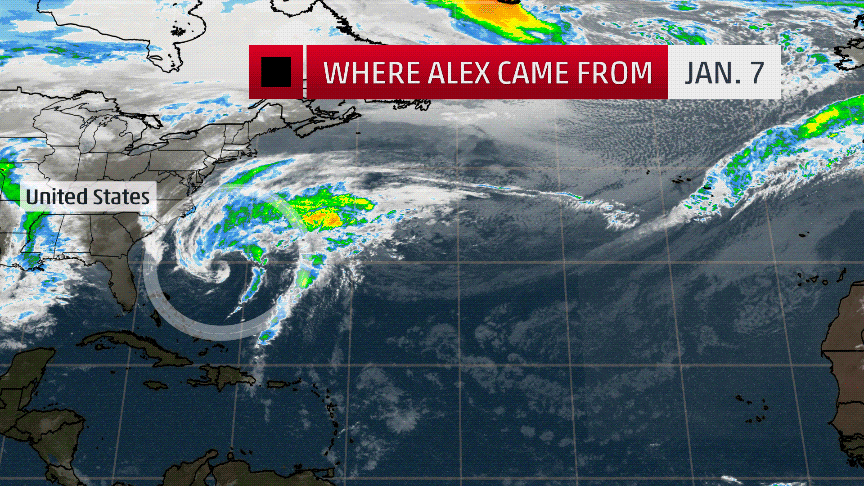 Se forma Alex, primer ciclón tropical en el Atlántico del 2016 - Alex3