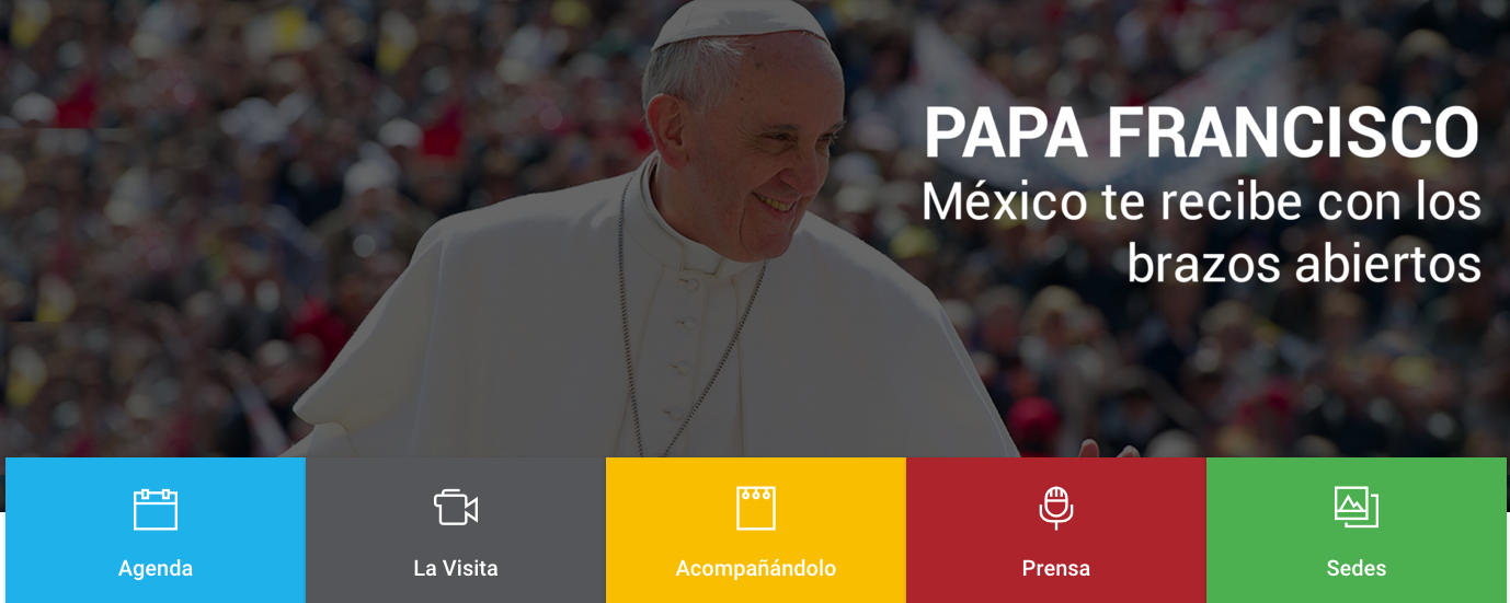 Herramientas de Google para seguir la visita del papa Francisco a México