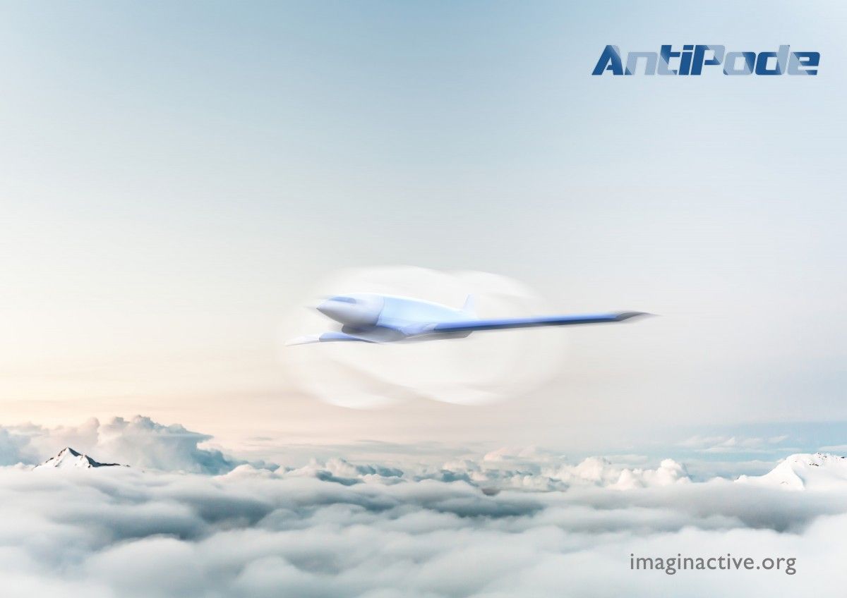 El avión que podría cruzar el Atlántico en 11 minutos - Charles-Bombardier-Antipode-Sonic-Boom