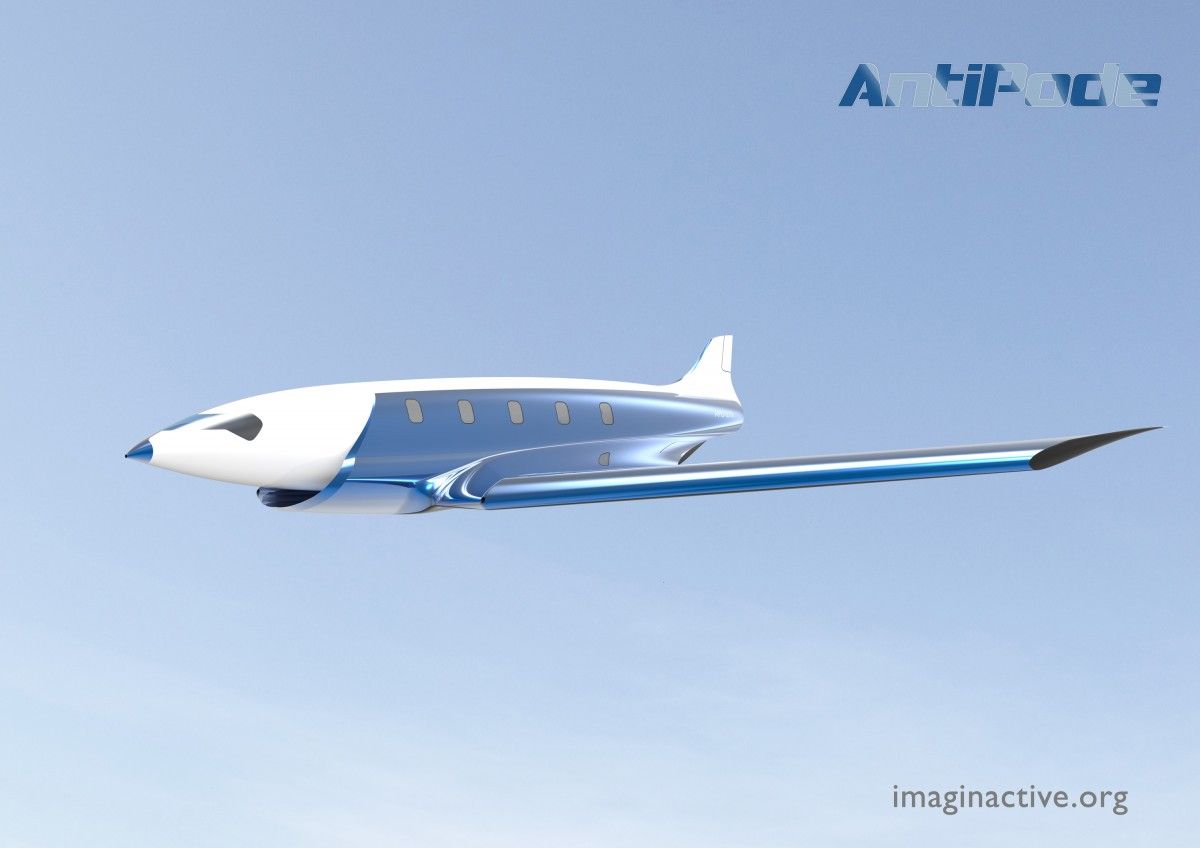 El avión que podría cruzar el Atlántico en 11 minutos - Charles-Bombardier-Antipode