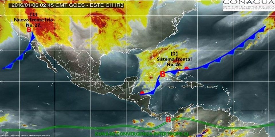 Continuarán lluvias y bajas temperaturas esta noche en el país