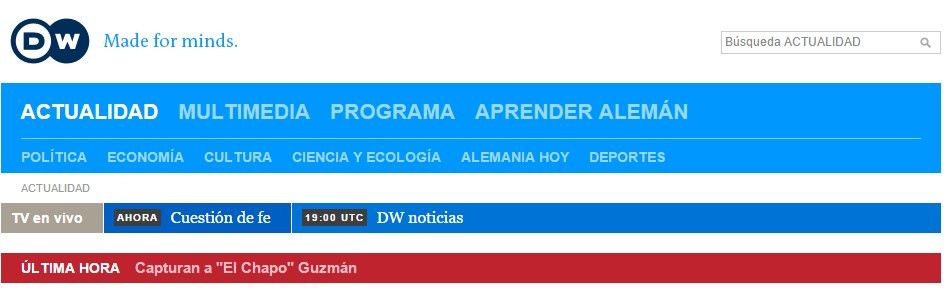 La prensa internacional anuncia la recaptura de "El Chapo" - Deutsche-Welle