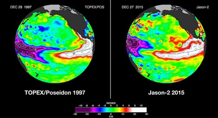 El fenómeno de El Niño se fortalece en el Pacífico