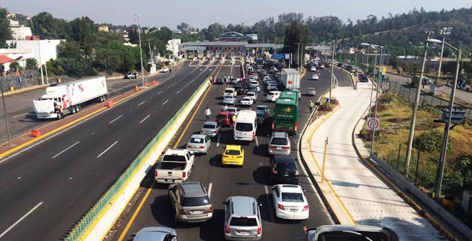 Suspenden obras en autopista México-Cuernavaca