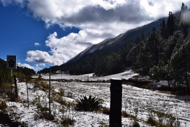 Amanece cubierta de nieve la sierra de Arteaga, Coahuila Amanece cubierta de nieve la sierra de Arteaga, Coahuila