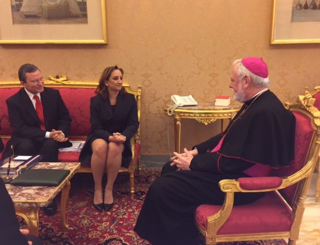 Ruiz Massieu afina detalles de visita del papa Francisco en México - SRE-Vaticano-2