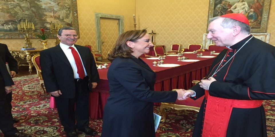 Ruiz Massieu afina detalles de visita del papa Francisco en México