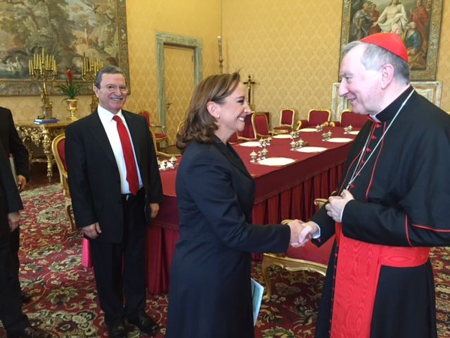 Ruiz Massieu afina detalles de visita del papa Francisco en México - SRE-Vaticano