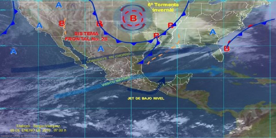Continuarán nevadas en el noreste del país