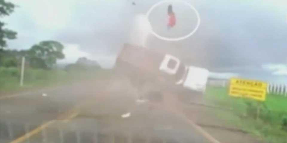 Video: dramático accidente carretero en Brasil