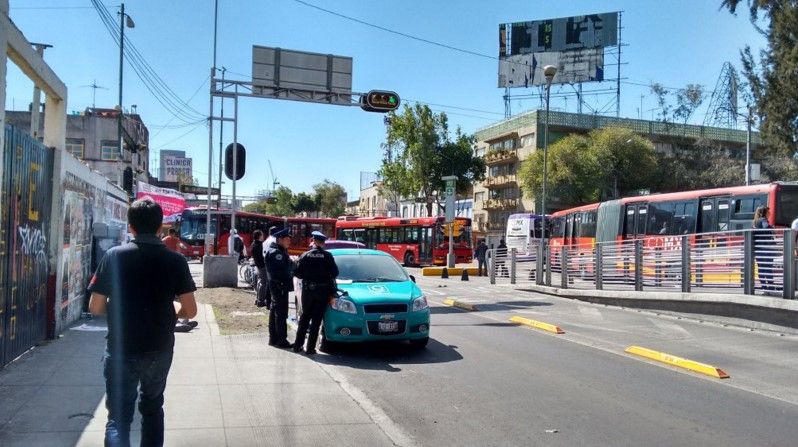 Metrobús atropella a ciclista en la colonia Guerrero