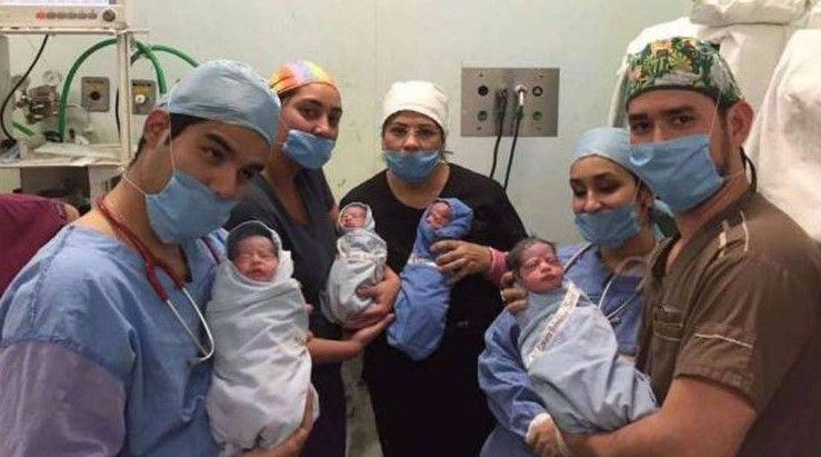 Nacen cuatrillizos en hospital de Torreón