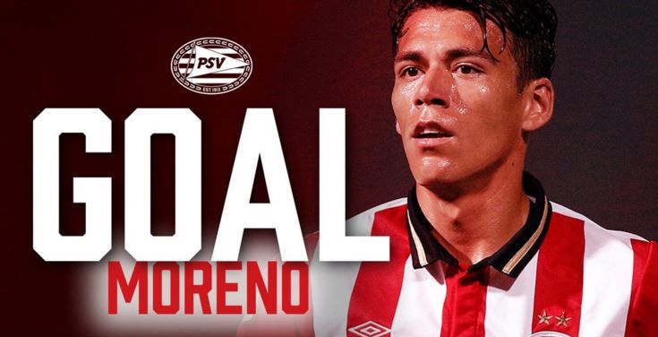 Doblete de Moreno en victoria del PSV