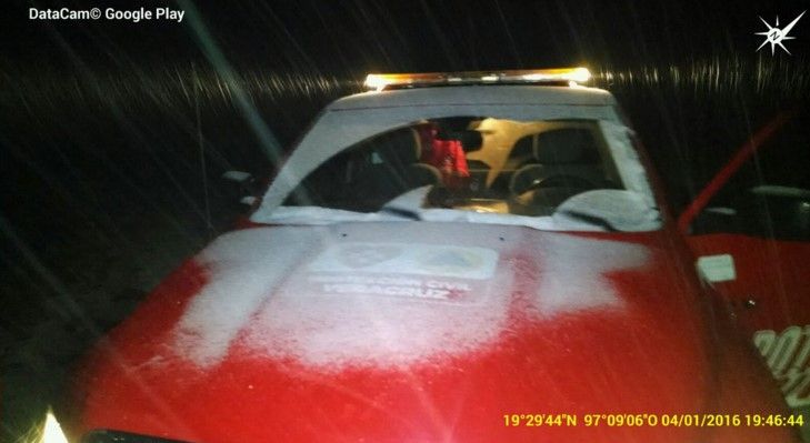 Nieva en Cofre de Perote, Veracruz