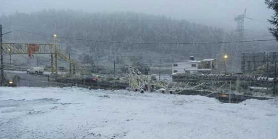Lluvia y nieve en el Valle de México